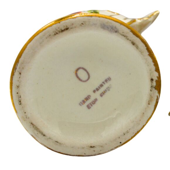 Vintage Eton Porcelain Vase Hand-Painted China Floral Victorian Style, Signed - Picture 3 of 7